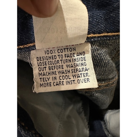 Vintage Calvin Klein High Rise Jeans Womens Sz 12 Blue Denim Cotton Straight - Picture 11 of 12